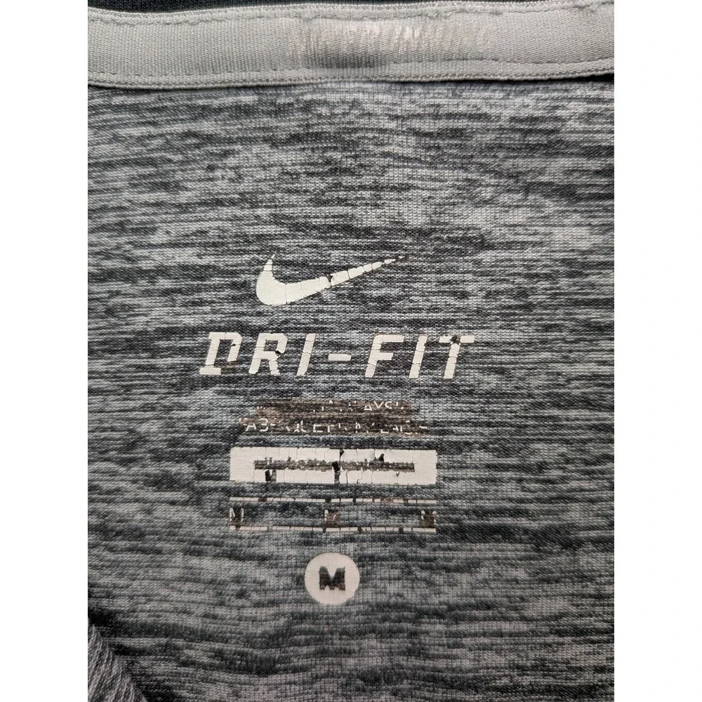 Nike Dri-FIT Element Womens Gray Heather Quarter Zip Running Top 481320-063 M